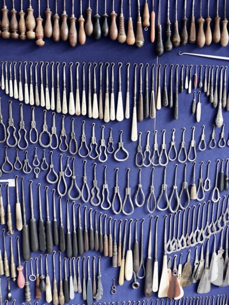 Antique button hook collection