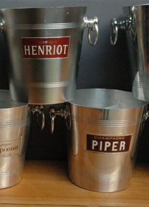 Vintage French champagne buckets 1950 -1980