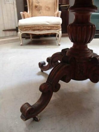 19th century mahogany pedestal centre table c.1870