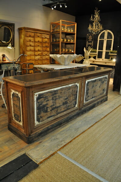 Bakers counter with original paintwork c.1900