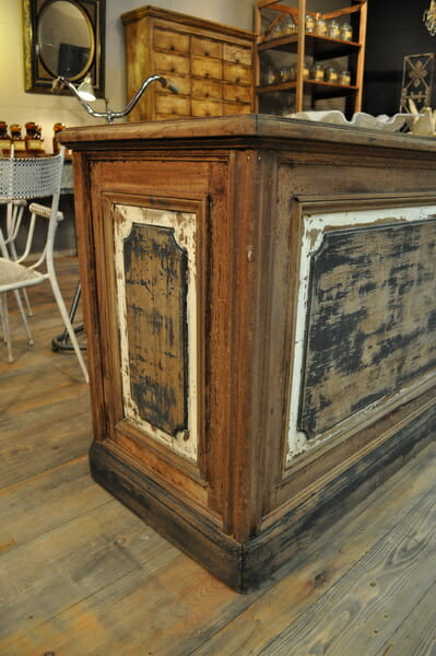 Bakers counter with original paintwork c.1900