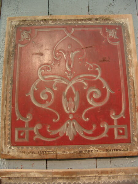 Set of three Decorative painted panels c.1850