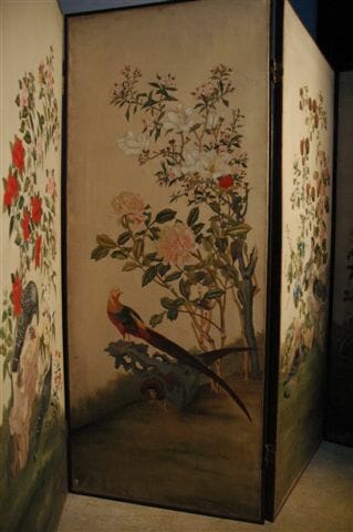 Oil on canvas five panel screen from Paris c.1930
