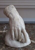 19th century Plaster study of a Hand from French plaster studio