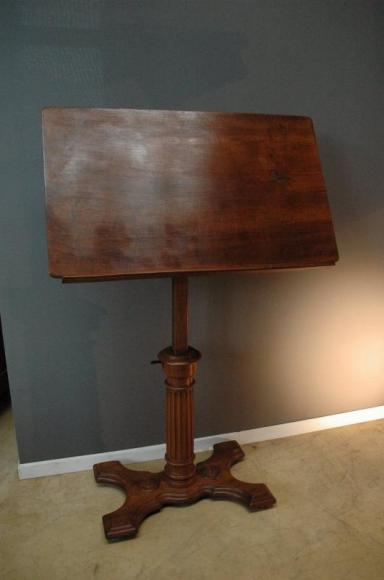 French walnut soleil table and easel c.1850 - 1870
