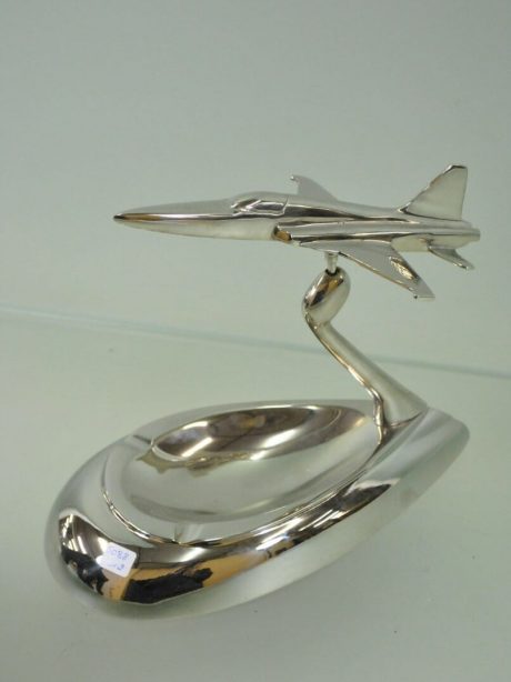 1930's French Chromed plane ashtray
