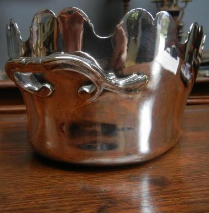 Silver plated wine glass cooler (refraichissoir)
