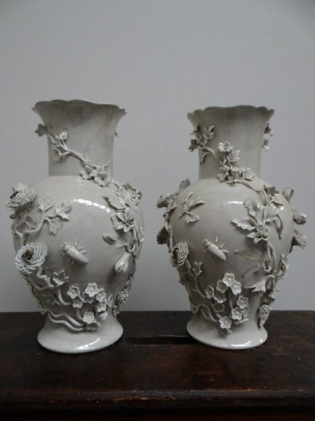 Pair of French L'Abimes ceramic vases c.1920