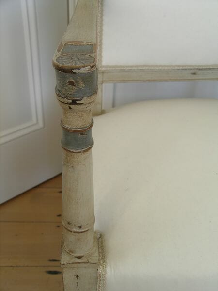 Single painted directoire style chair c.1940