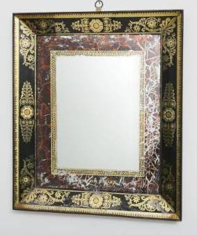 French verre eglomise mirror c.1850