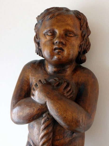 French oak hand carved putti early XIXth c.1820