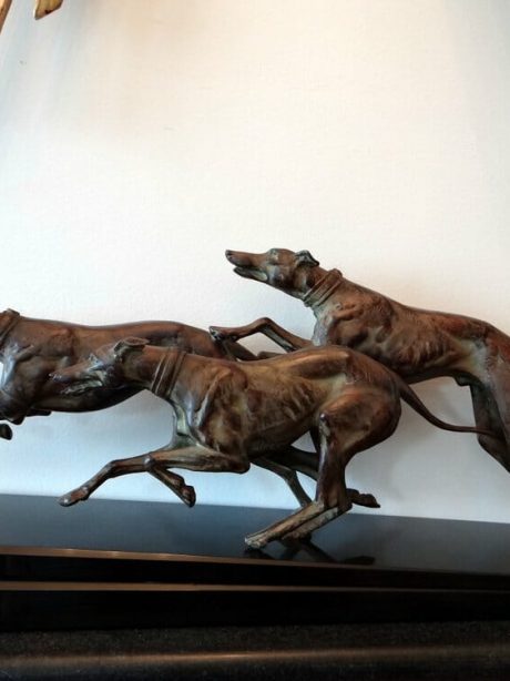 Art Deco Regule dog sculpture 