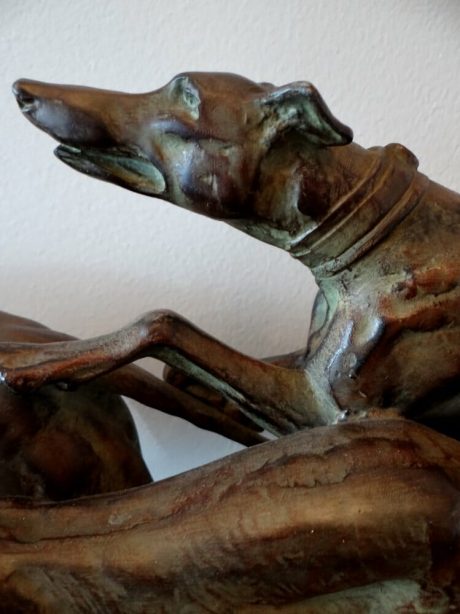 Art Deco Regule dog sculpture 