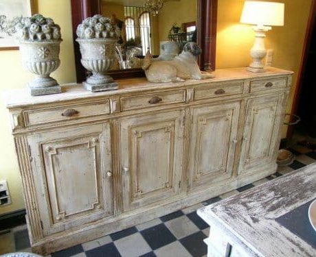 Four door buffet with original paint finish c.1870