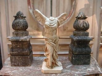 Plaster Winged Headless Figure - La Victoire