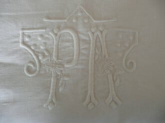 Antique Petit Pois (Dots)french linen sheet