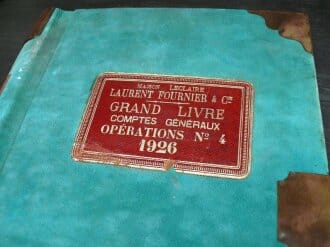 Ledger books from the 1930s