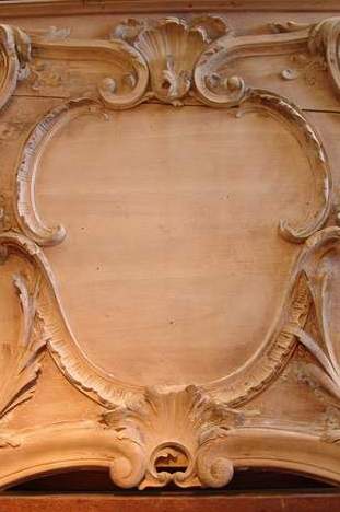 18th century wooden panelling fragment c.1780