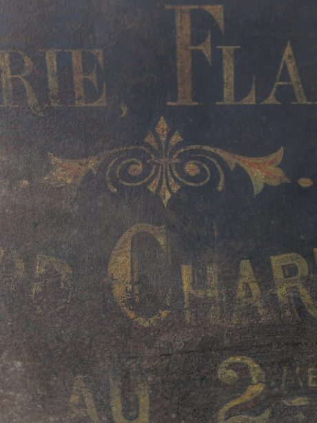 A charming antique French Merciers sign c.1900