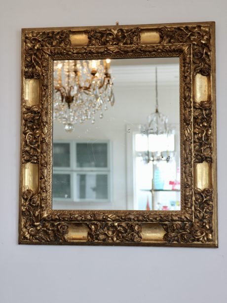 Provincial Style Gilded Foliate Carved Mirror c.1850