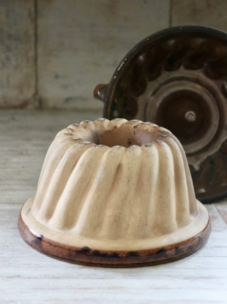 Antique Kugelhopf moulds for fruit bread