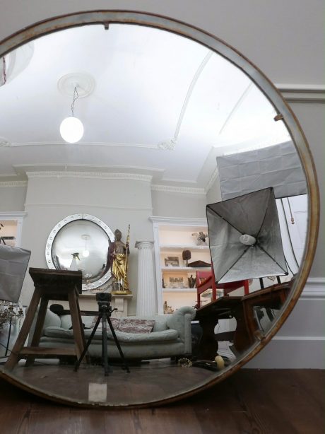 Large Czech Railway convex mirror c.1950