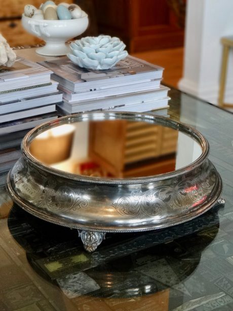 1930's English Mirrored Cake Stand