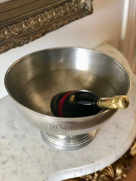 Large G.H Mumm Pewter Champagne Bucket