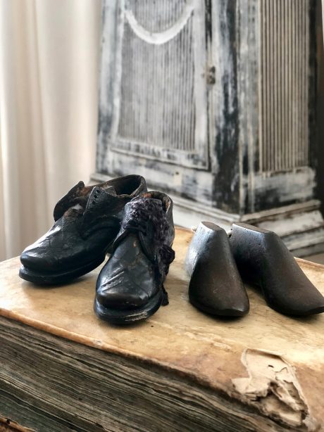 Antique miniature shoes