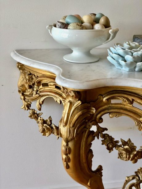 Louis XV Napoleon III Gilt Console c.1860