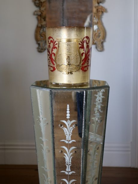 Mid century Venetian Mirrored Plinth
