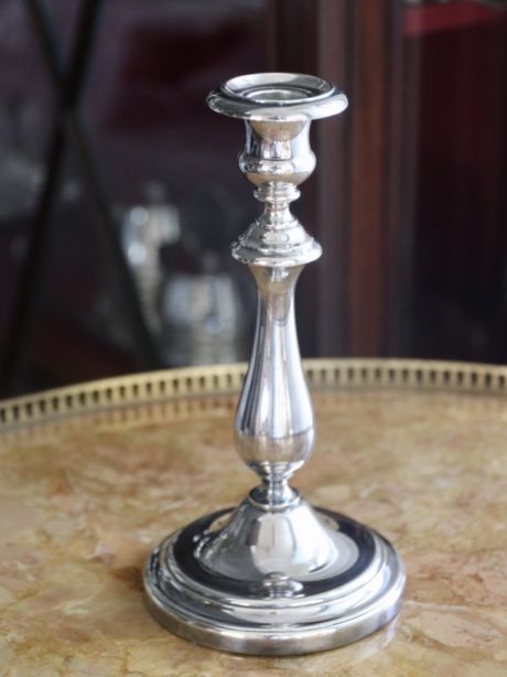 A Christofle Albi silver plated candlestick