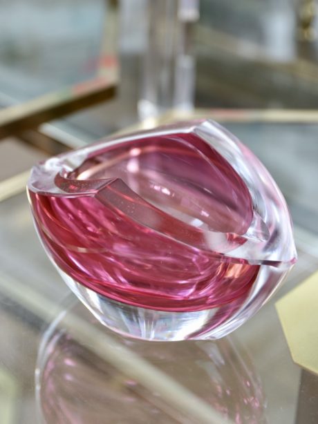 Val St Lambert crystal ashtray or paperweight