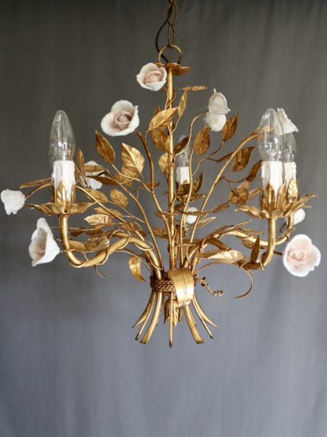 Italian Hollywood Regency Chandelier