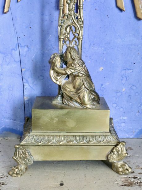 Antique gilt metal crucifix