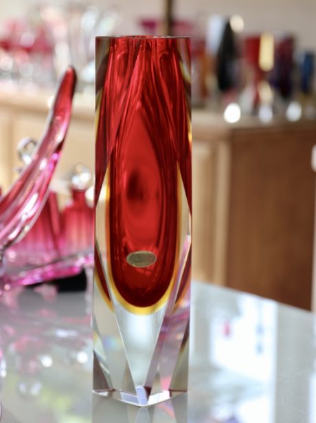 Murano Sommerso art glass vase c.1960