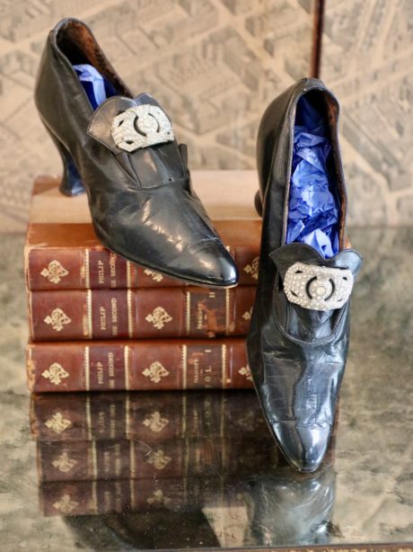 Antique Edwardian heeled shoes c.1910