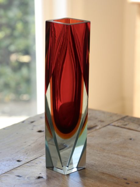 Murano Sommerso vase by Flavio Poli