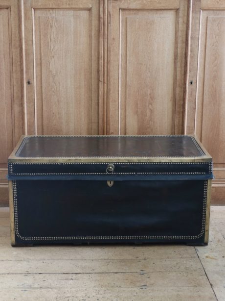Antique English campaign military chest
