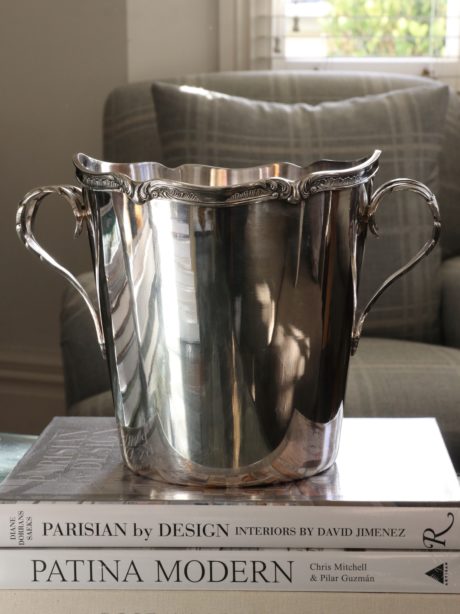 Belgian Art Deco silver-plated champagne bucket