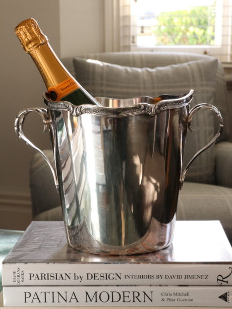Belgian Art Deco silver-plated champagne bucket
