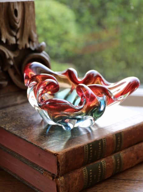 Italian Murano mid century art glass bowl