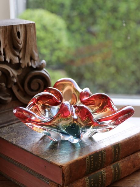 Italian Murano mid century art glass bowl