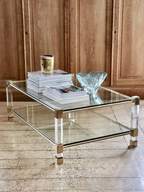 'Hollywood regency' two tier coffee table
