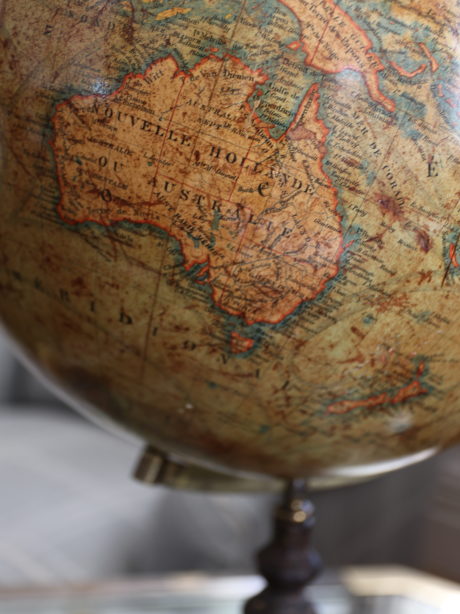 19th century Parisian terrestrial globe