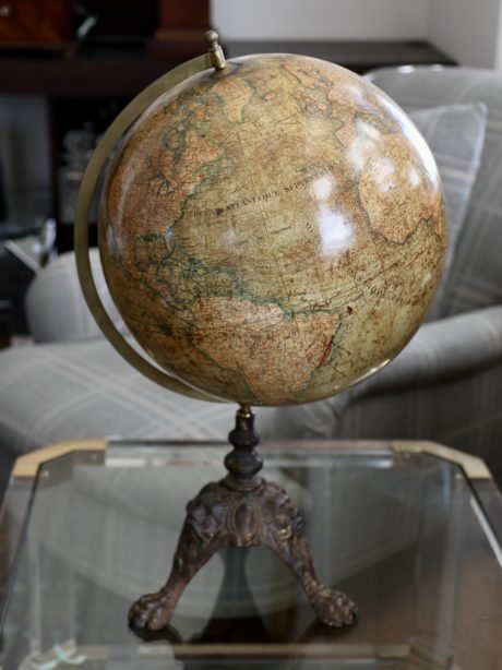 19th century Parisian terrestrial globe