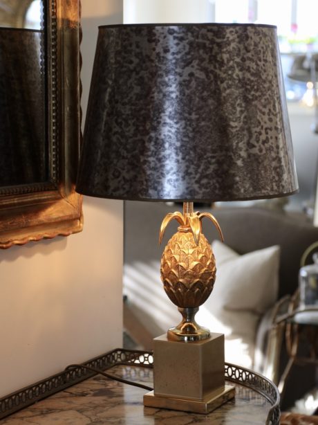 Mid century French pineapple table lamp c.1970