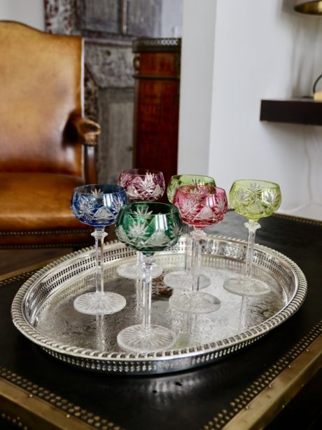Silver plated oval high gallery butlers tray