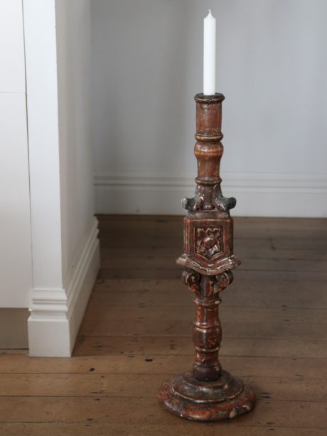 An 18th century Italian altar candlestick c.1790