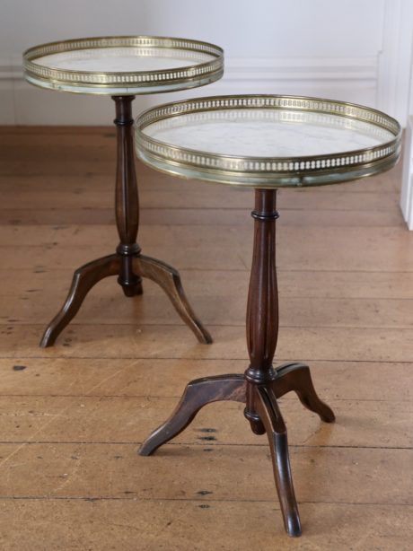 Pair of French Neo classical martini tables c.1920